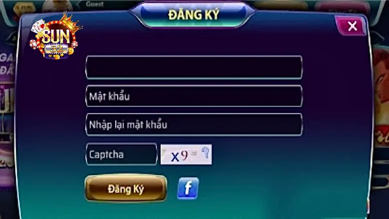 Thao tác đăng ký Sun52 nhanh chóng qua máy tính